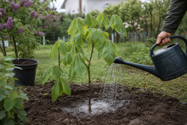 Castan (Aesculus hippocastanum) – plantare, udare și întreținere