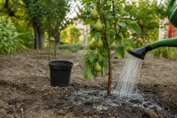 Păr (Pyrus communis) – plantare, udare și întreținere