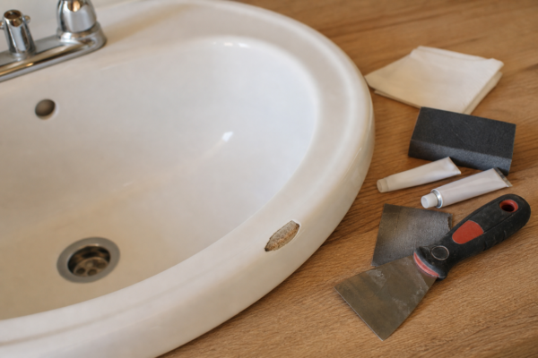 Cum repari un lavoar ceramic ciobit