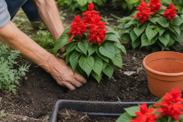 Salvie roșie (Salvia splendens) – de la plantare la întreținerea de zi cu zi